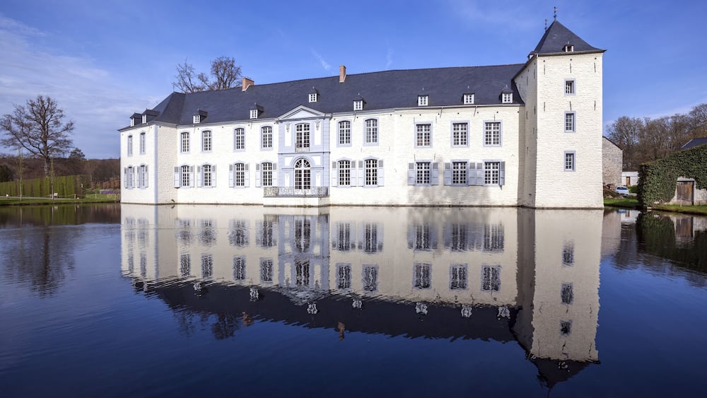 Annevoie Castle, Château d'Annevoie, Municipality of Anhée, Province of Namur Wallonia, Belgium