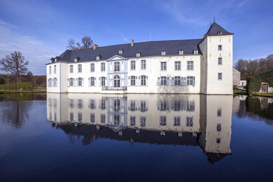 Annevoie Castle, Château d'Annevoie, Municipality of Anhée, Province of Namur Wallonia, Belgium
