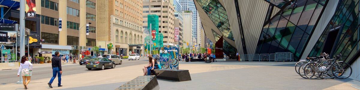 Yorkville welches beinhaltet moderne Architektur, Straßenszenen und Stadt