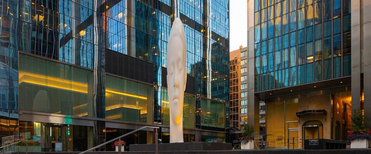 Financial District featuring a city and outdoor art