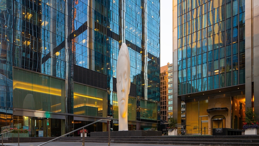 Financial District featuring a city and outdoor art