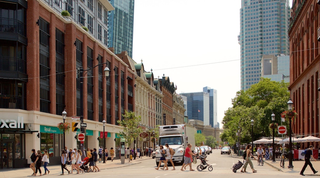 Old Town which includes street scenes and a city as well as a large group of people