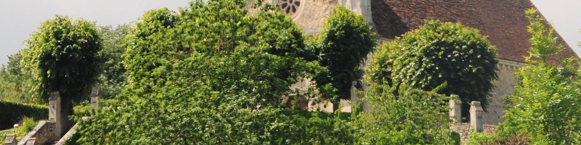 Maria with child at a high located church at Argenton-sur-Creuse