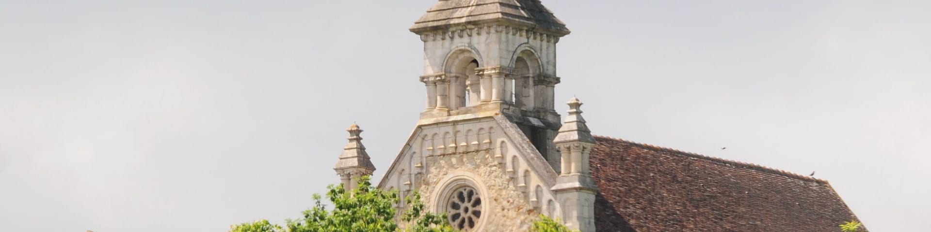 Maria with child at a high located church at Argenton-sur-Creuse