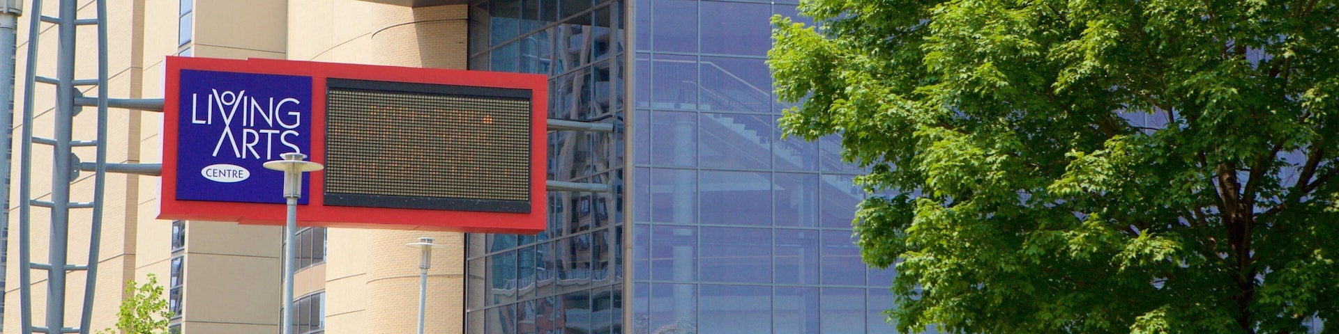 Living Arts Centre which includes modern architecture