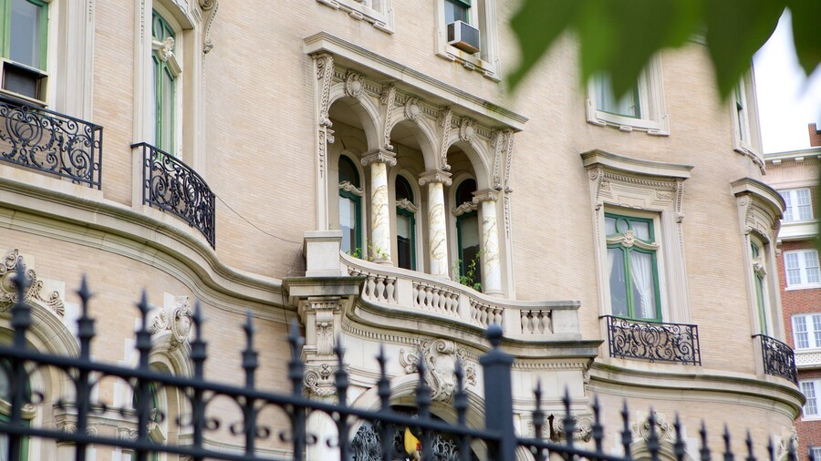 Embassy Row which includes an administrative buidling and heritage elements