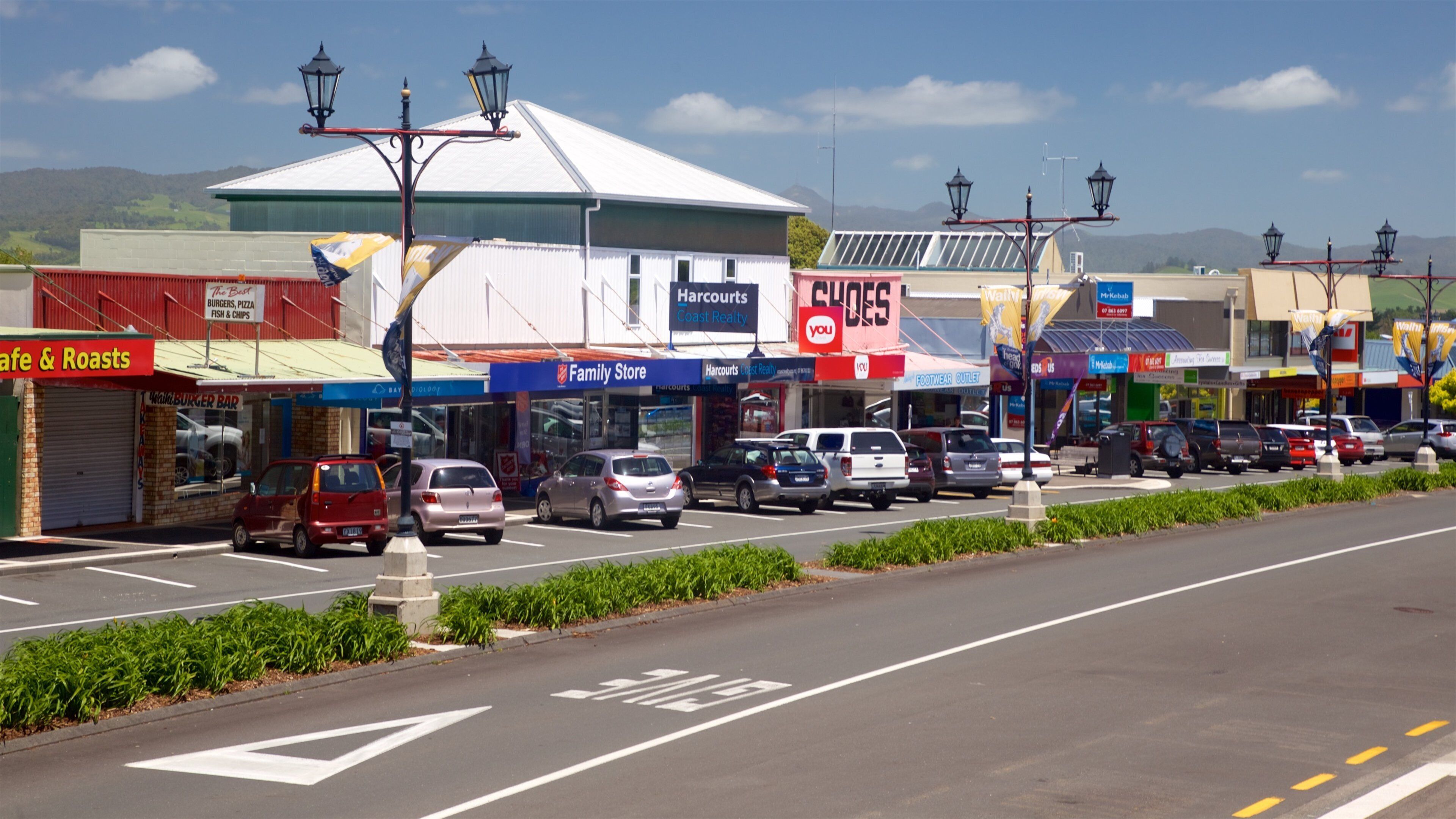 Waihi showing a small town or village