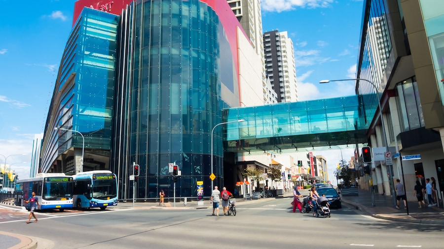 SYDNEY, AUSTRALIA – On January 26, 2018. – Westfield is a shopping centre in Parramatta, a city within the Greater Sydney Metropolitan area.