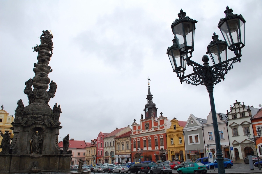 Main square (Resselovo náměstí) in the small town of Chrudim, Eastern Bohemia.
#Chrudim