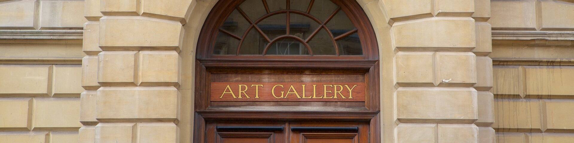 Victoria Art Gallery featuring signage