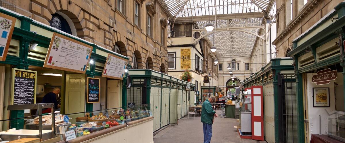 St Nicholas Market showing street scenes as well as an individual male