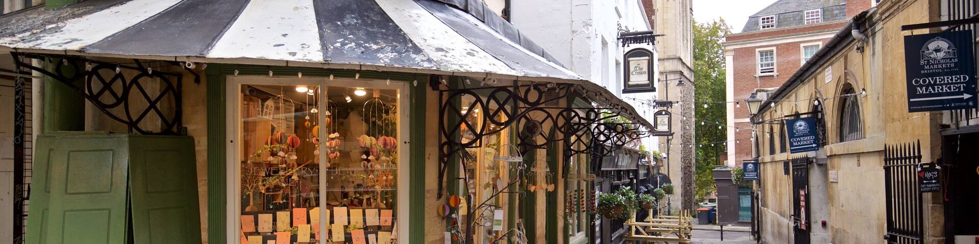 St Nicholas Market featuring signage