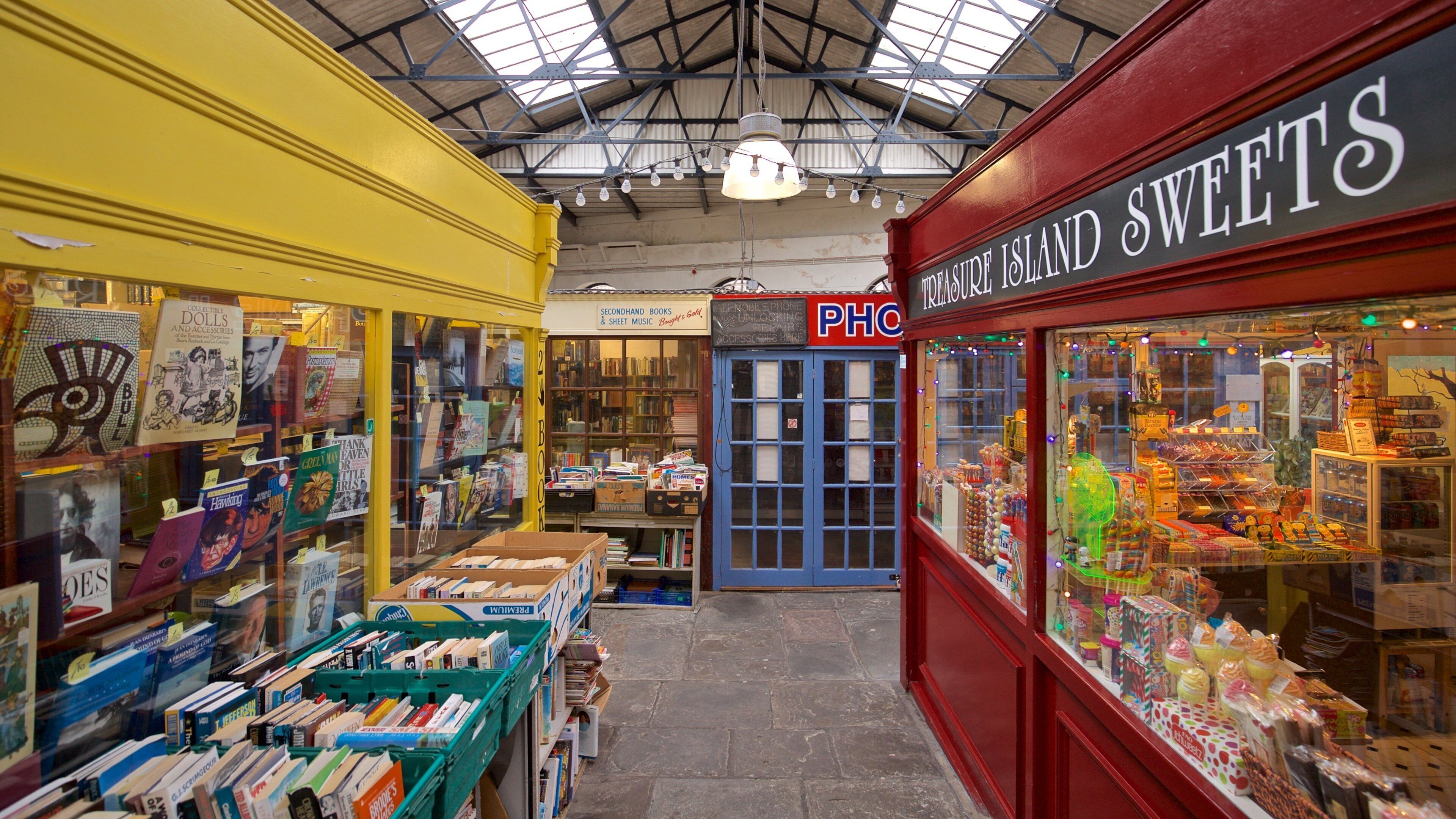 St Nicholas Market showing interior views and markets