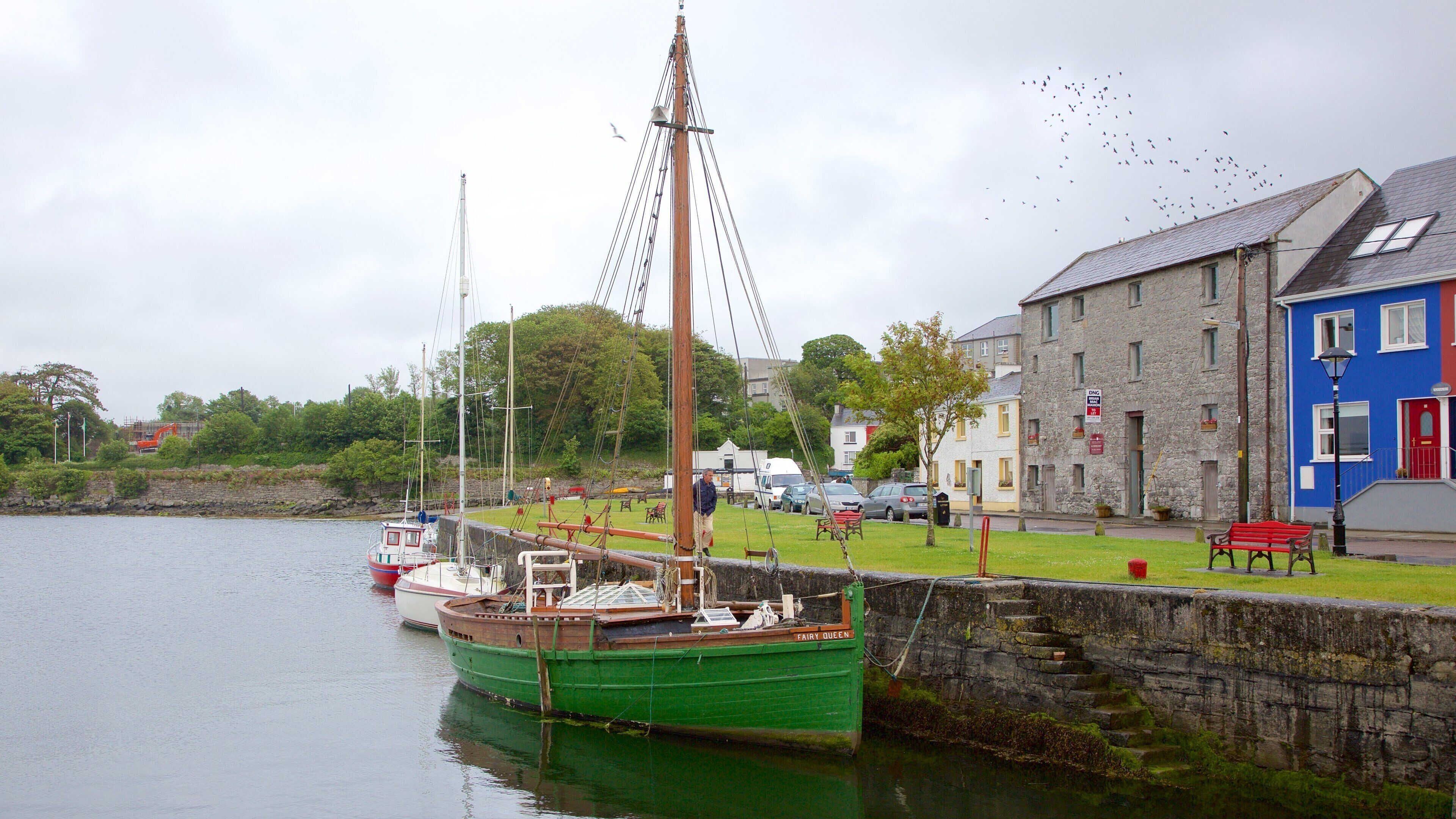 Kinvara featuring sailing, boating and a river or creek
