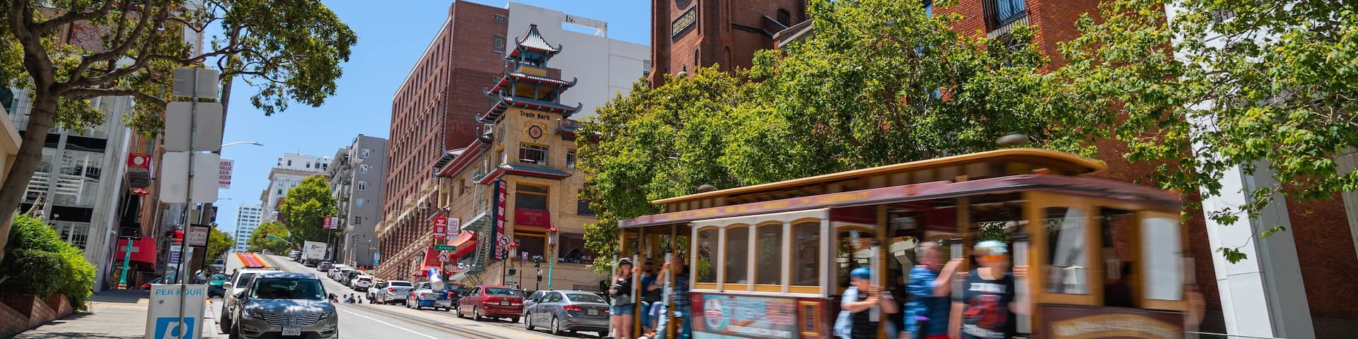 Downtown San Francisco featuring railway items