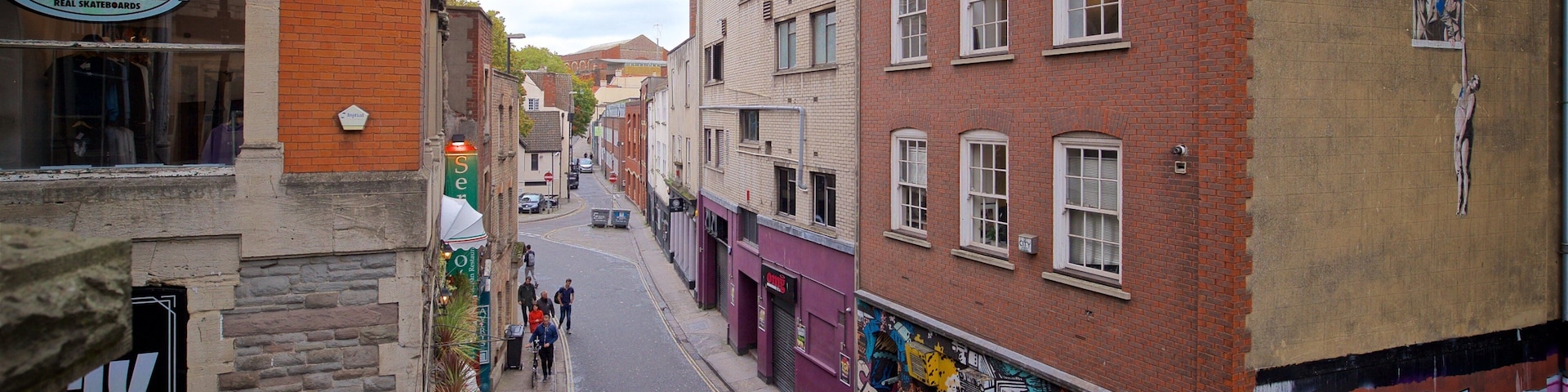 Banksy Graffiti Frogmore Street featuring outdoor art