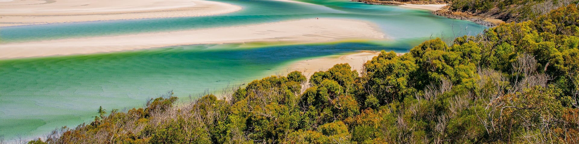 Whitehaven Beach which includes landscape views, general coastal views and a beach