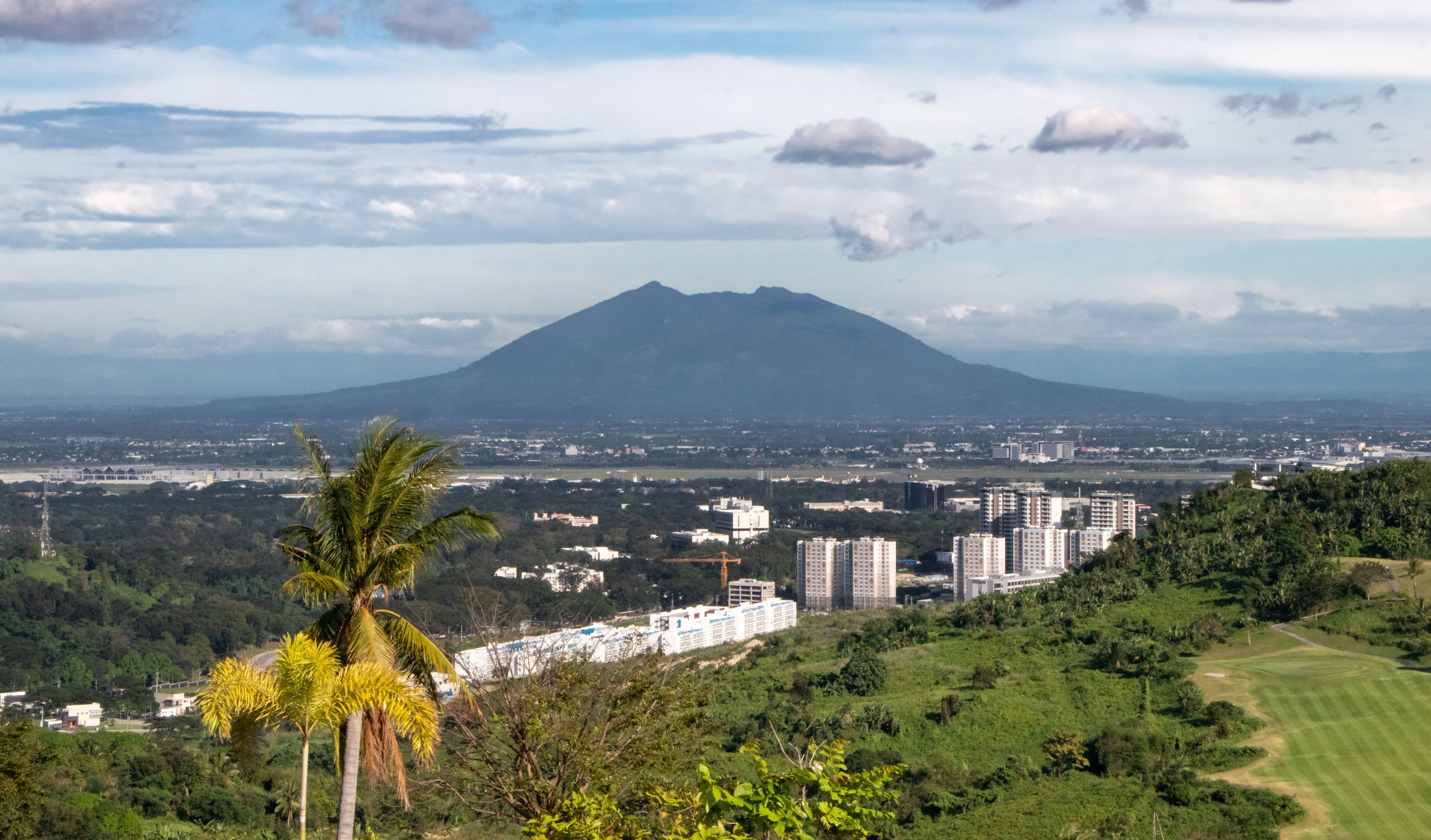 Aerial View of Clark and Mt. Arayat in distance - Clark, Pampanga, Luzon, Philippines