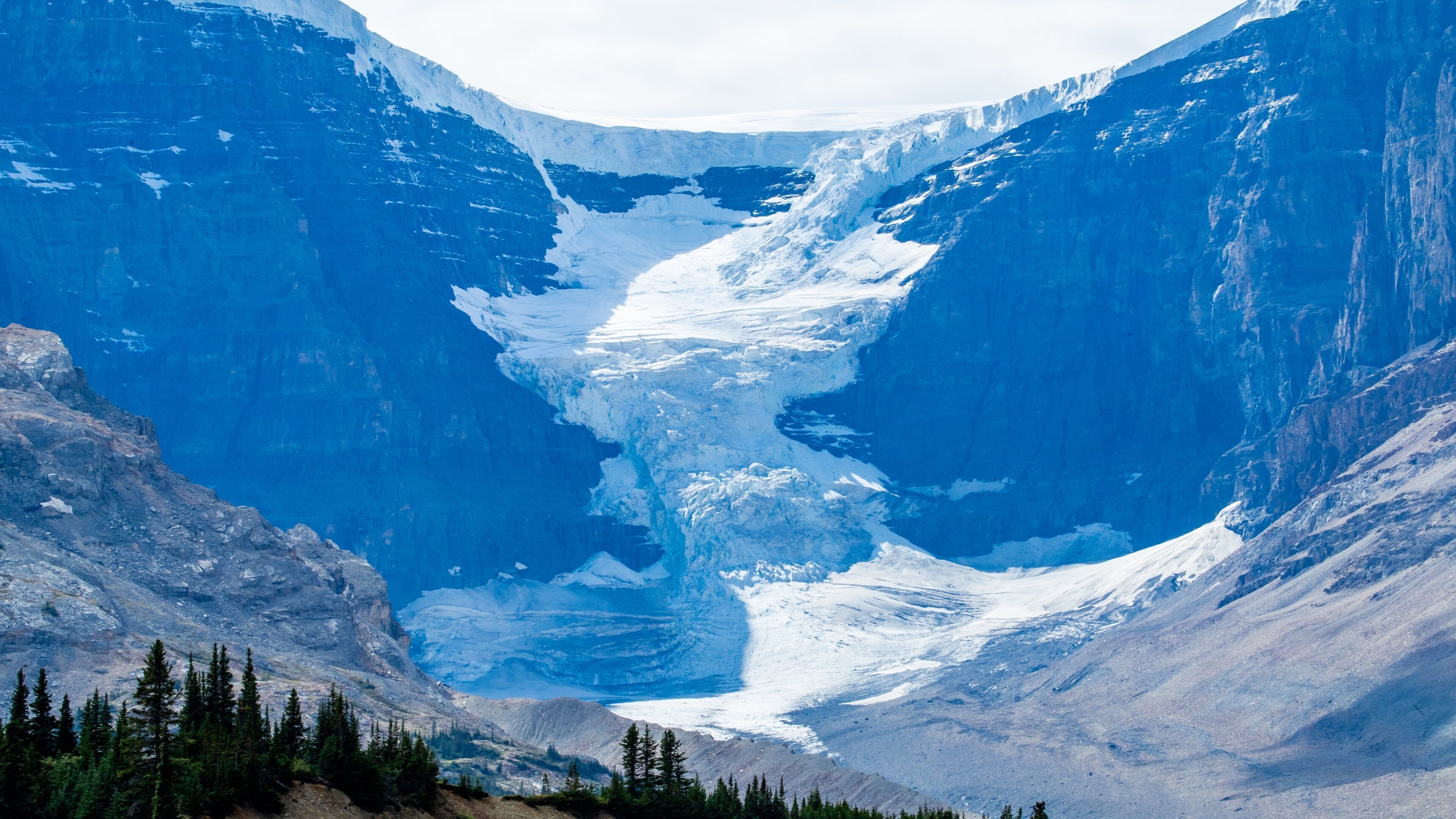 Columbia Icefield showing snow