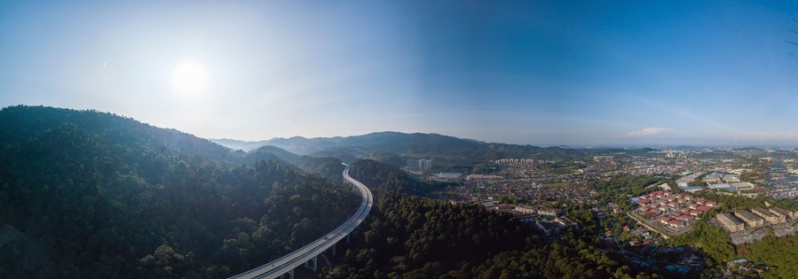 Green sustainable eco friendly Highway at Rawang, Malaysia