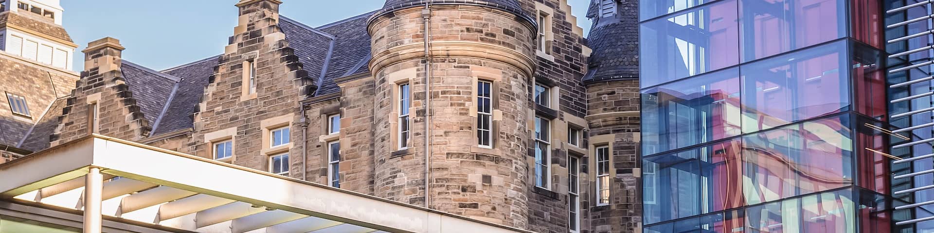 Buildings in Quartermile area, former Royal Infirmary in Edinburgh city, Scotland