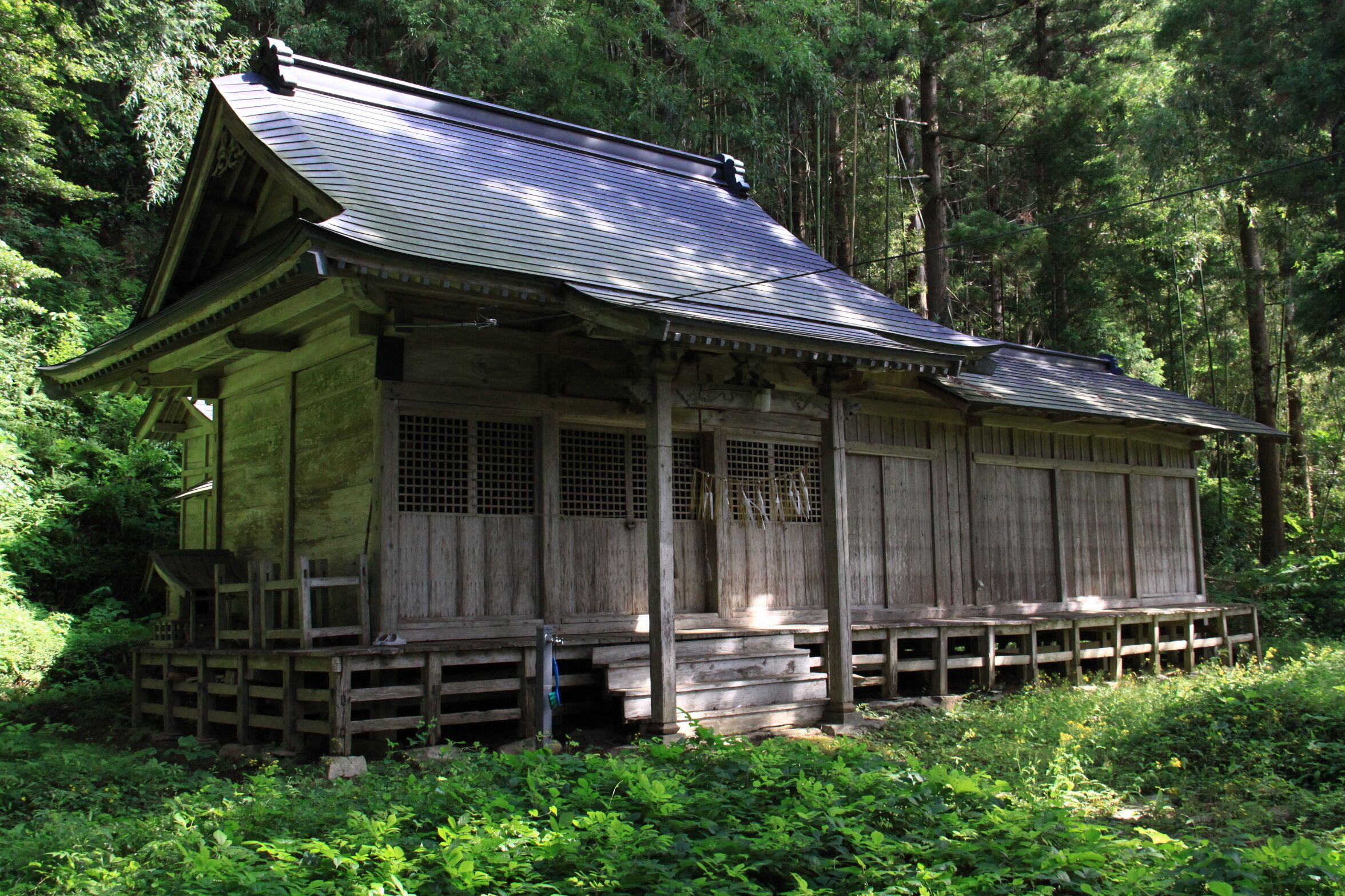 Hitsujisaki jinja Haiden in Mano, Ishinomaki, Miyagi, Japan.