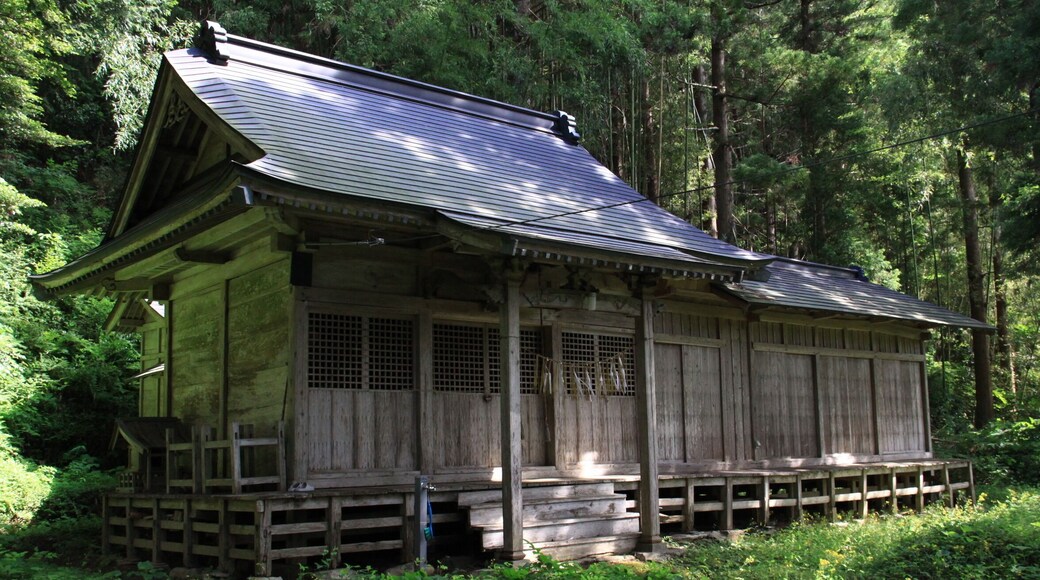 Hitsujisaki jinja Haiden in Mano, Ishinomaki, Miyagi, Japan.