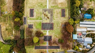 The aerial view of Tagajo city.