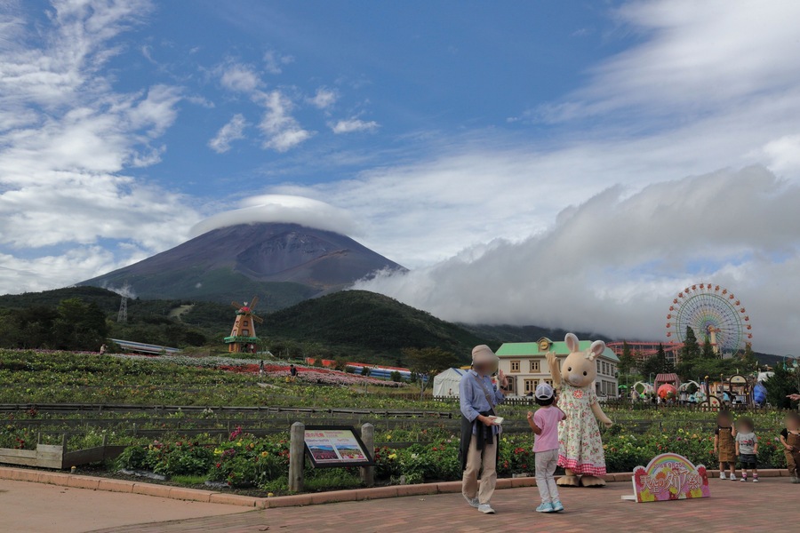 A view of Grinpa with Mount Fuji in Susono, Sizuoka Prefecture, Japan.