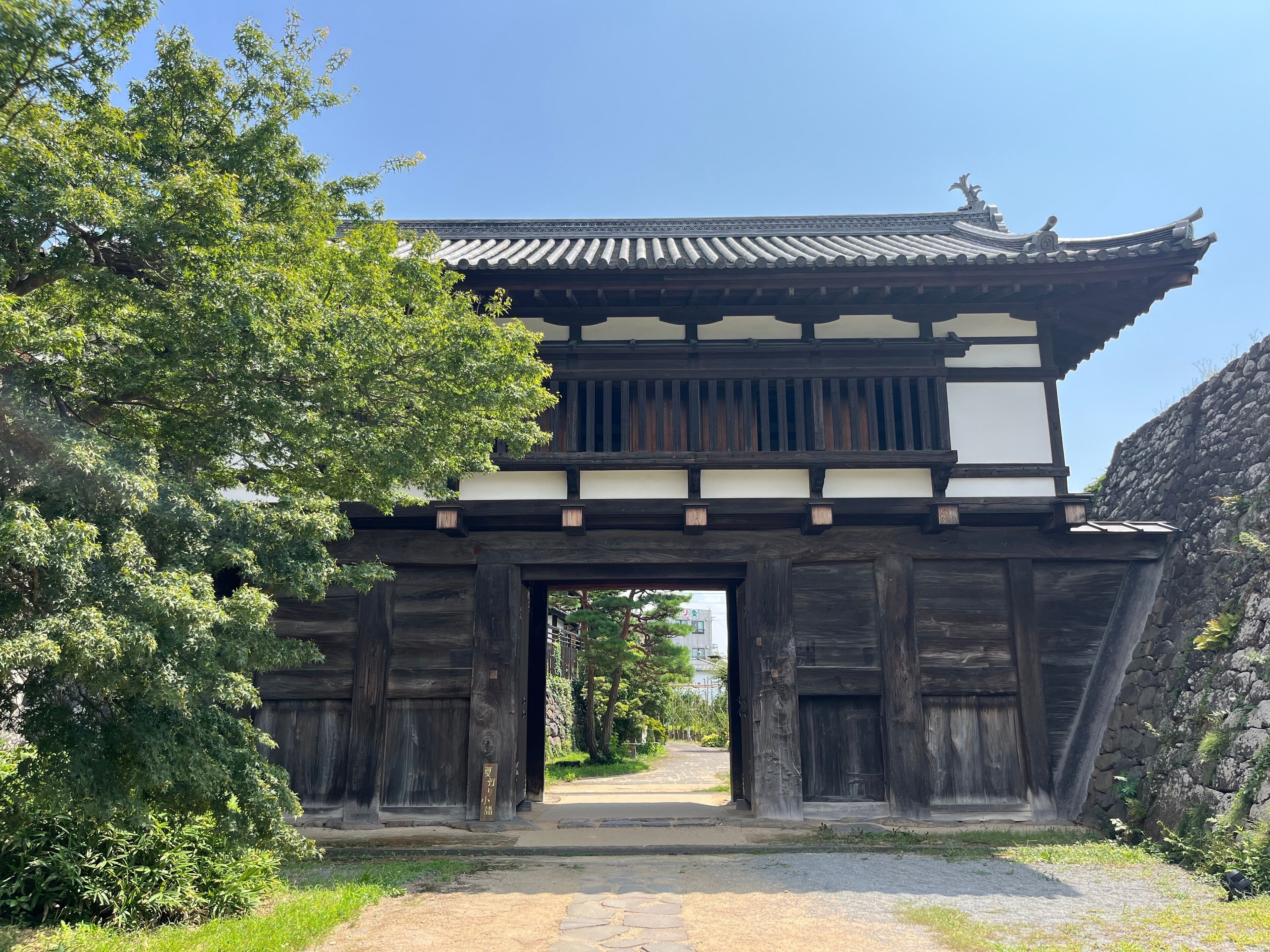 Komoro Castle Otemon Gate in Komoro, Nagano, Japan

