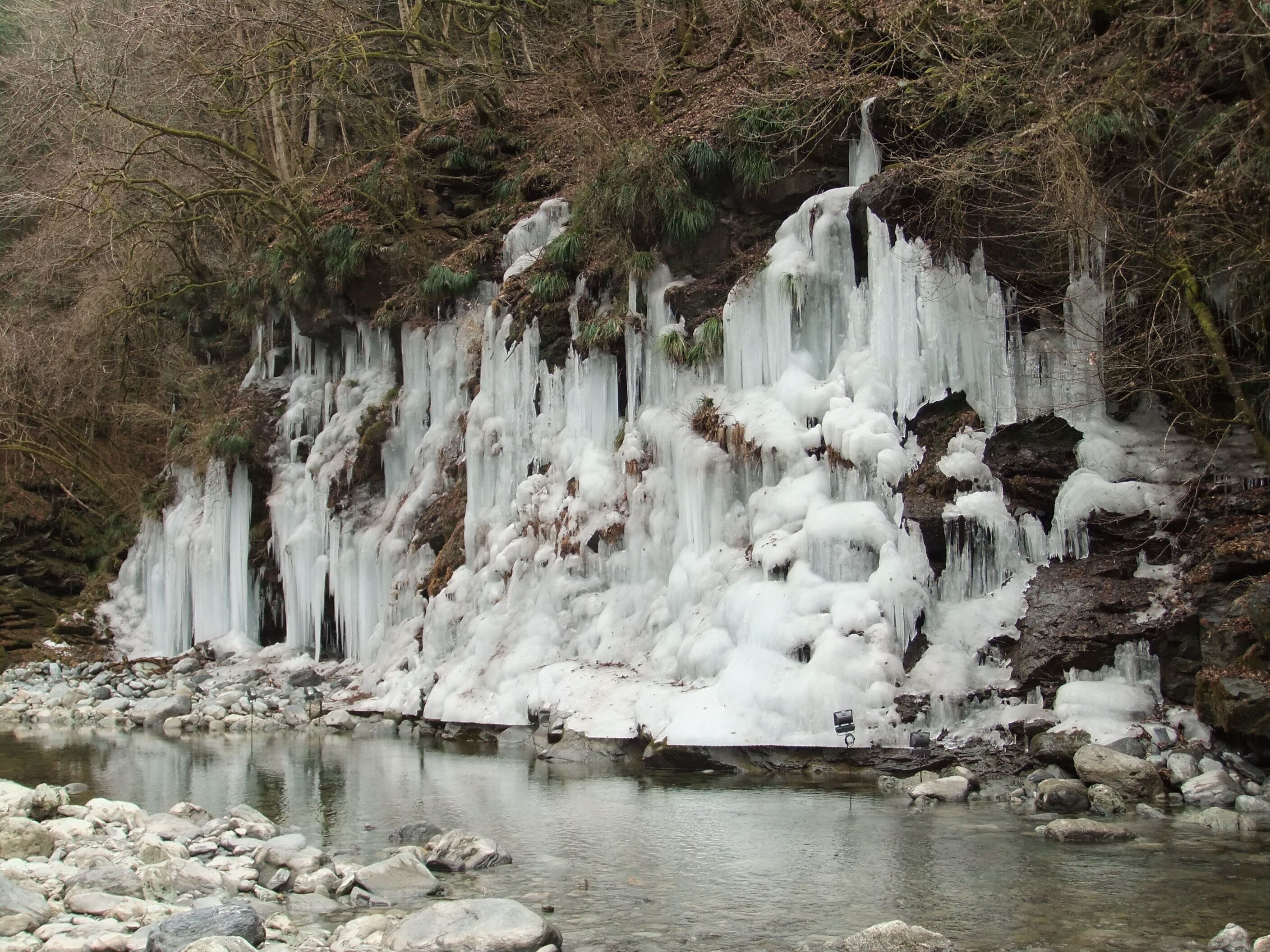 "Misotsuchi no Tsurara" (Icicles of the Misotsuchi) in Chichibu, Saitama