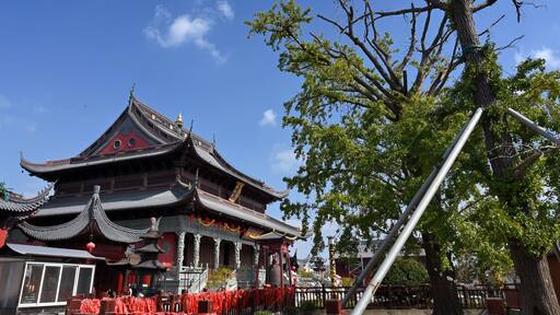 chinese temple in the park