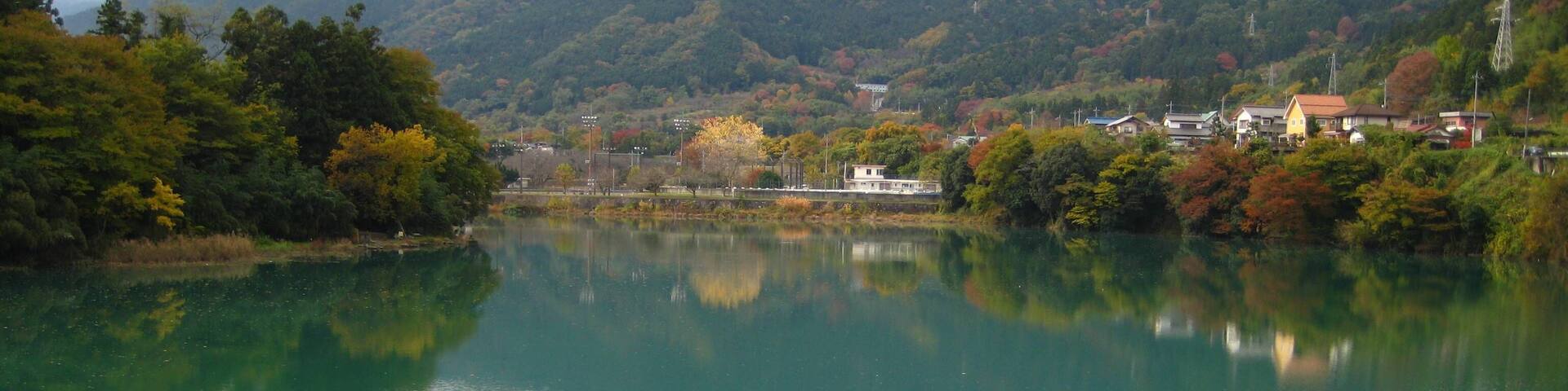 Shinsui Dam lake.