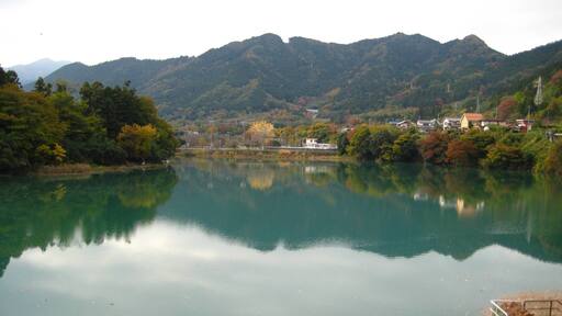 Shinsui Dam lake.