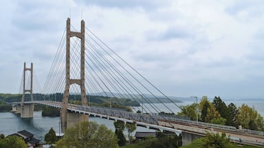 Twin tower bridge Nakanoto nōdō bashi (Nanao, Ishikawa)