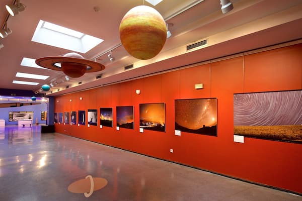 Pamplona Planetarium showing interior views