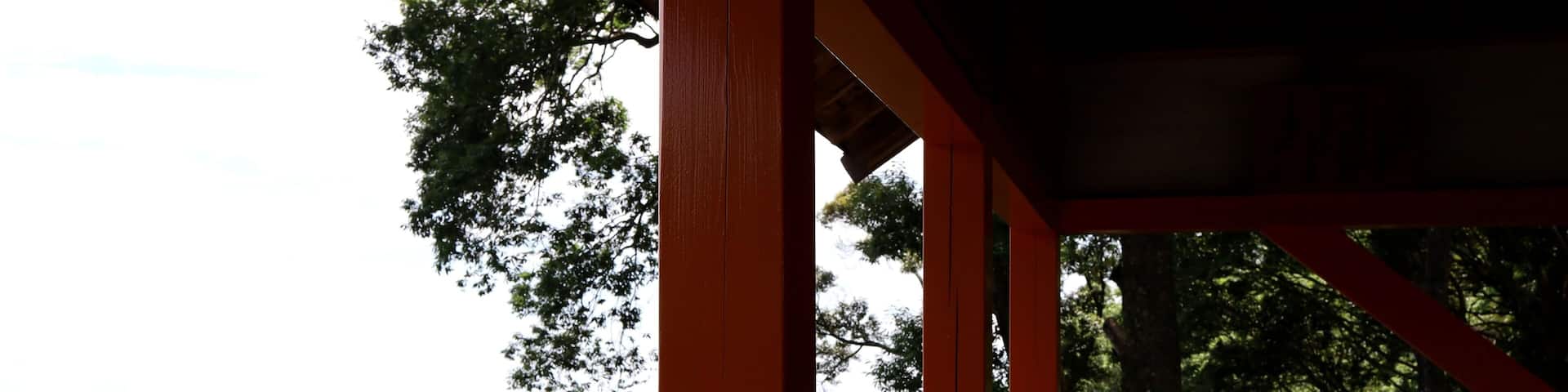 Sendai Japan, Miyagi Prefecture, July 2022.The view from Kumano Nachi Shrine.