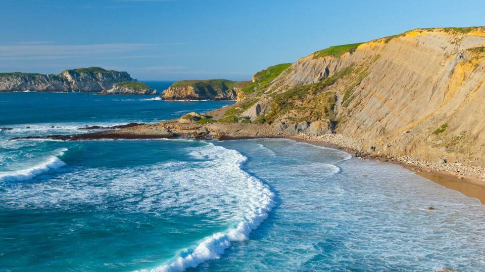 Los Caballos beach, Miengo, Cantabria, Bay of Byscay, Spain, Europe