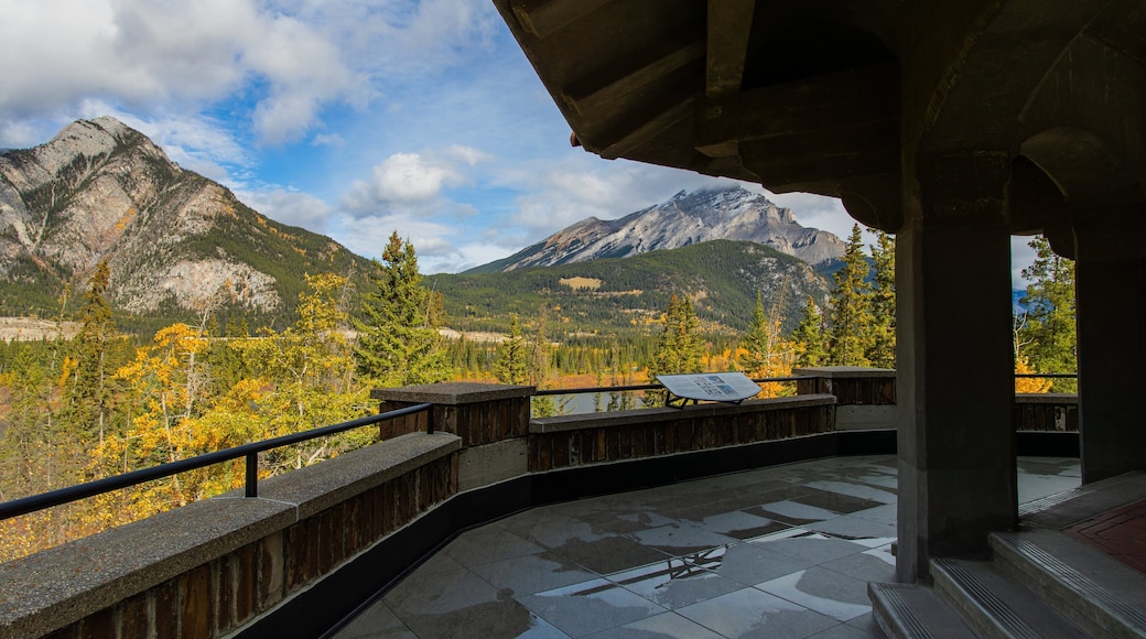 Cave and Basin National Historic Site which includes views, mountains and tranquil scenes