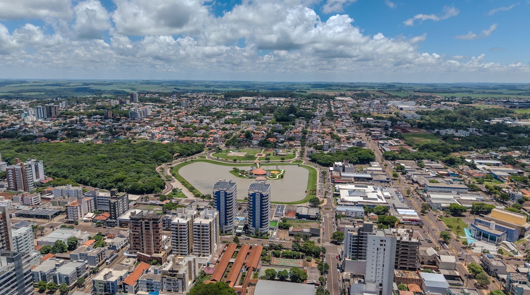 Aerial view of Toledo city, province of paraná, brazil.
