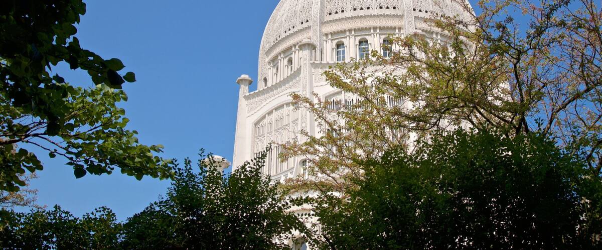 Baha\'i House of Worship montrant patrimoine architectural