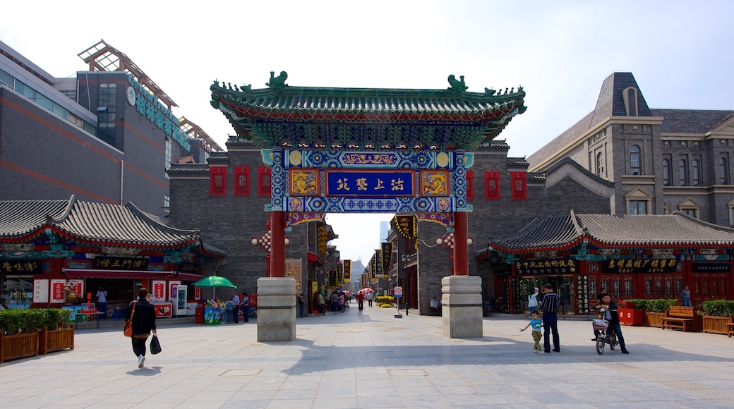 Ancient Culture Street showing a monument and a square or plaza