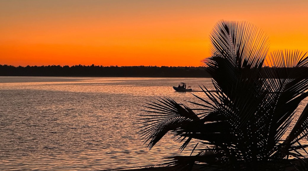 Fishing boat in Lagoa Uembje in Vila Praia do Bilene, Mozambique
