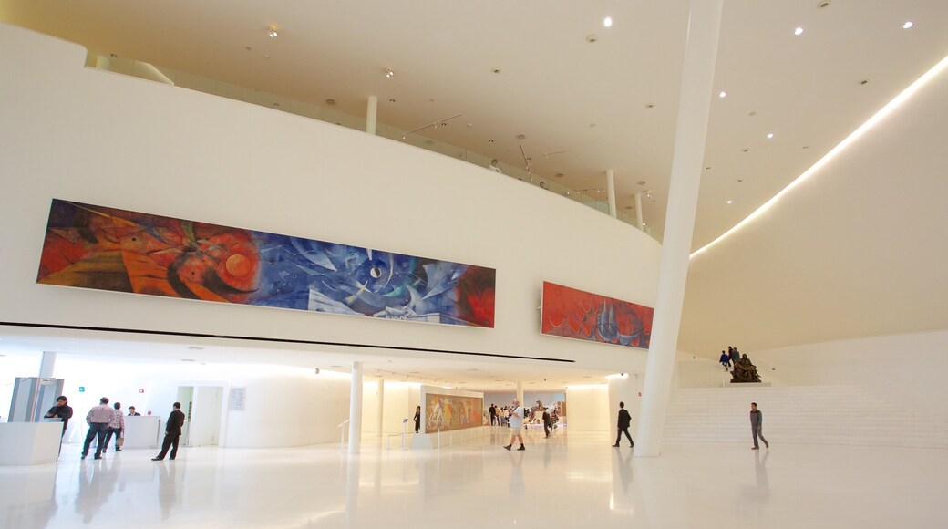 Museo Soumaya fasiliteter samt innendørs