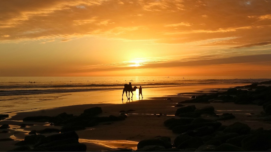 Tagazahout, Morocco sunset 🐪