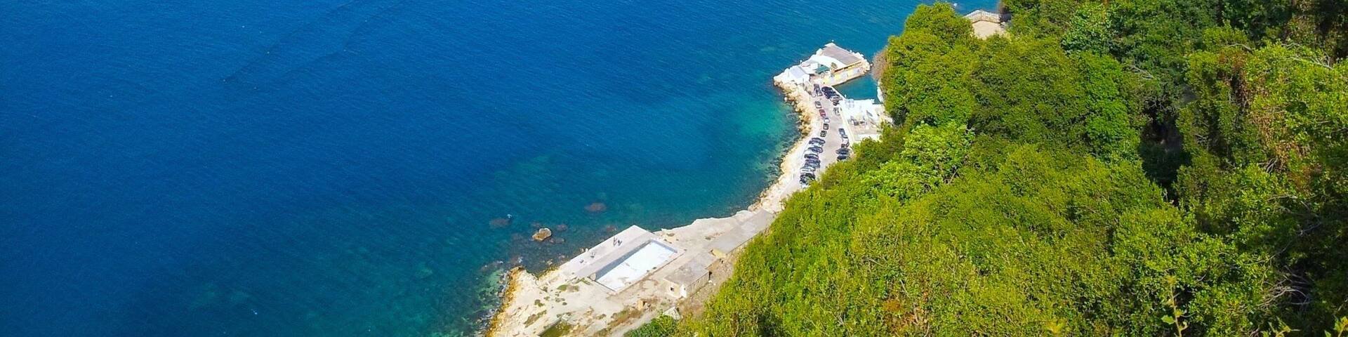 One of my favorite views in the world! This church is tucked away in the mountain tops of Hamâte, Lebanon. Walk through the church and exit to the back to be greeted with this breathtaking ocean drop scene. Such a magical and peaceful place.