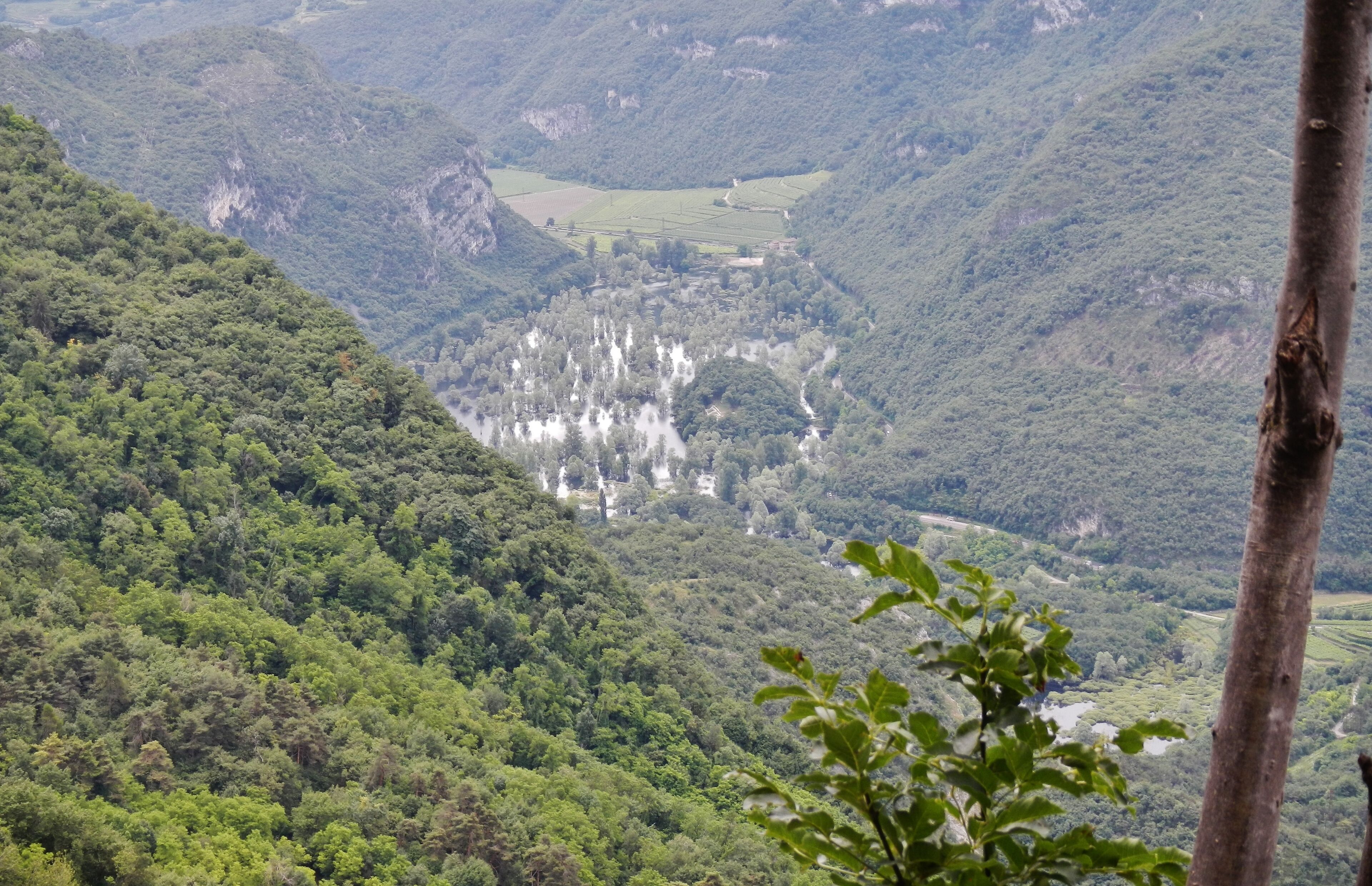 View from Anaconda Supertrail direction Lago di Garda