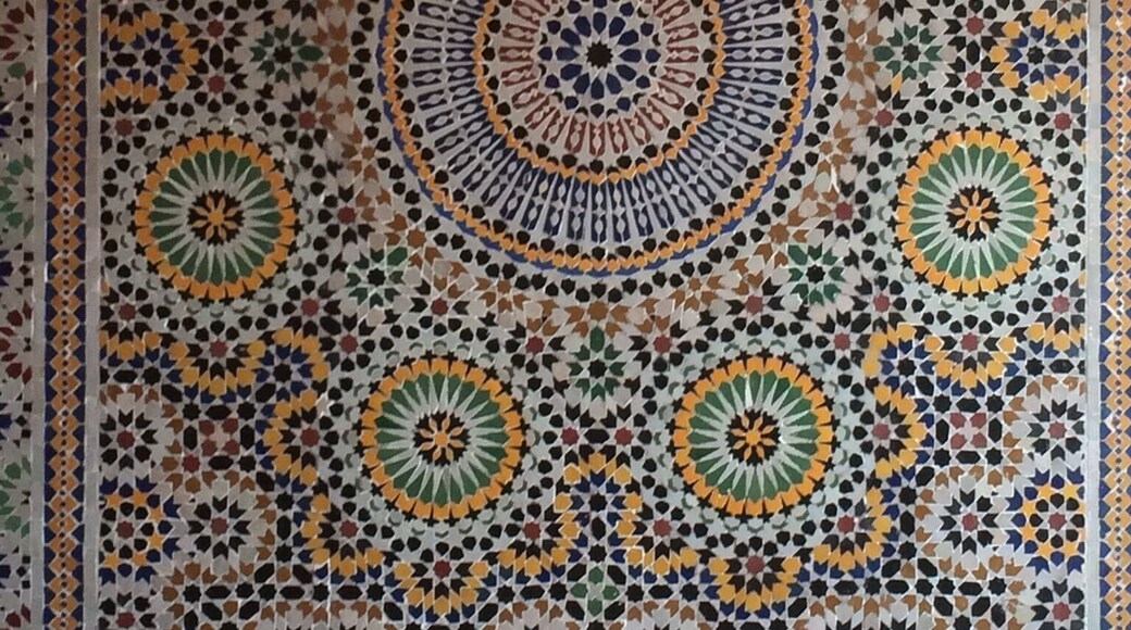 Wall in the hotel. Beautiful and intricate design.