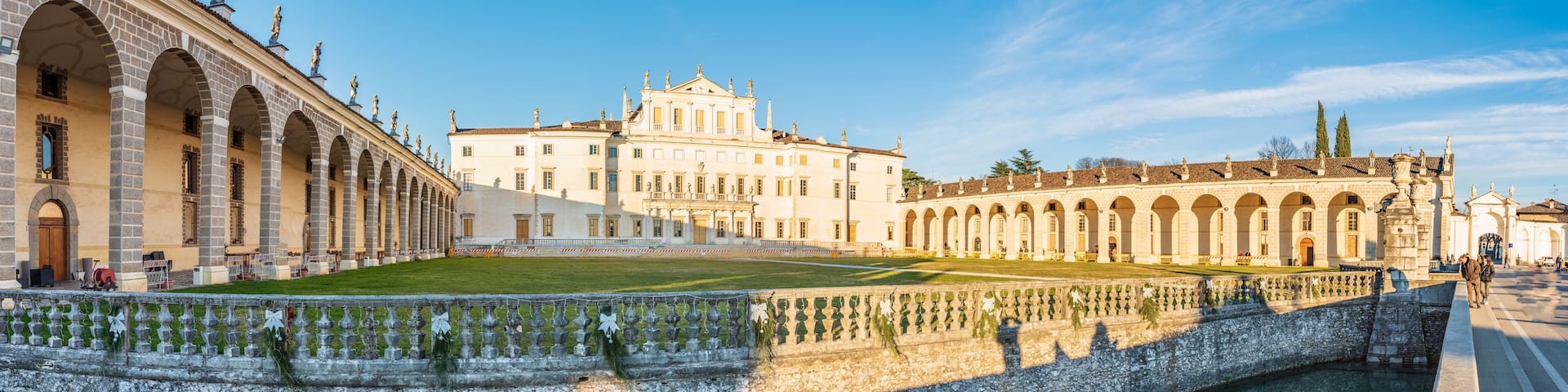 Villa Manin, former residence of the Doge of Venice. Colors of the sunset. Passariano, Codroipo