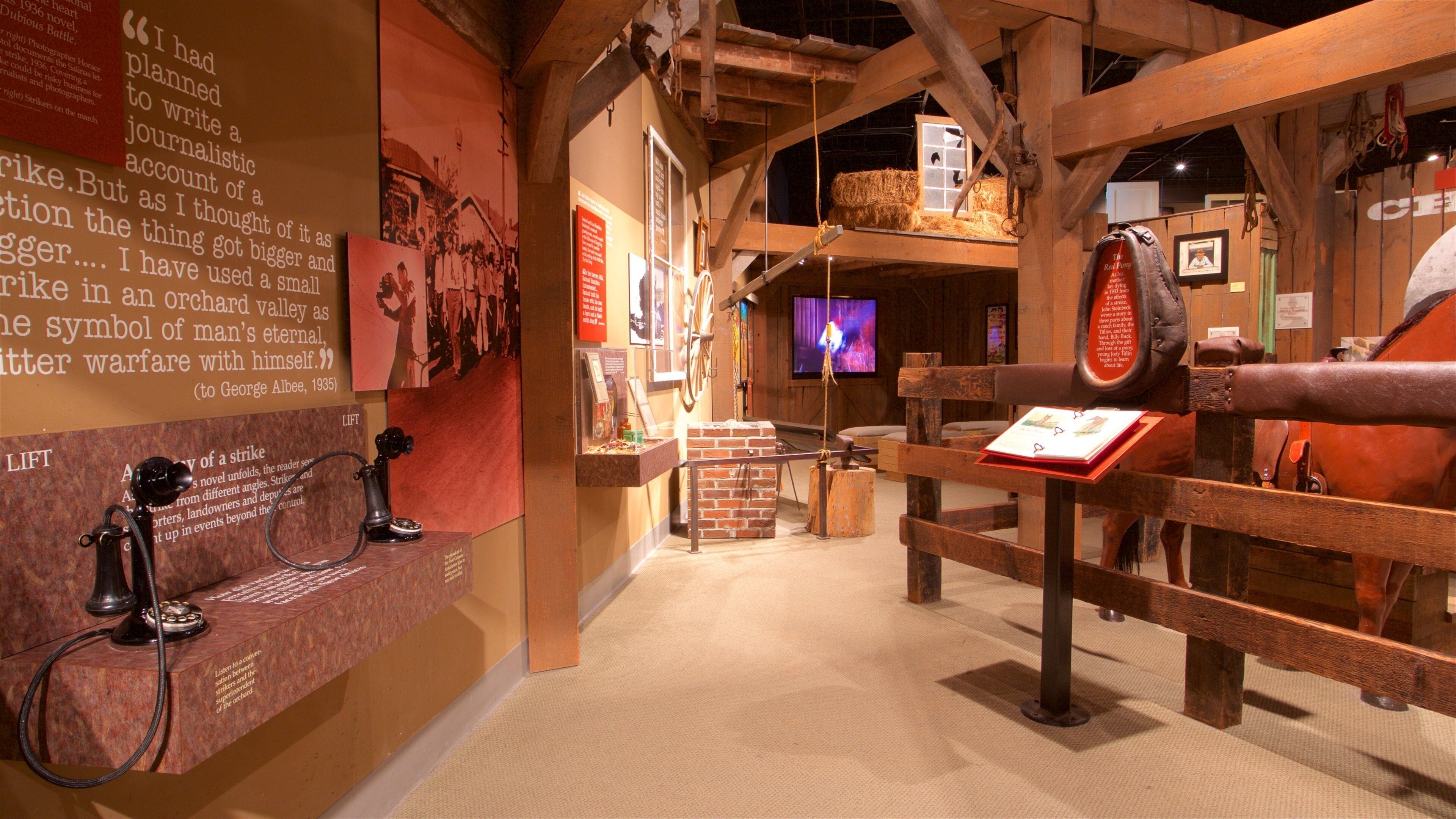 National Steinbeck Center showing interior views and heritage elements